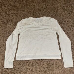 Zyia White Cropped Longsleeve